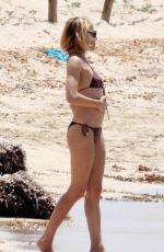 SIENNA MILLER in Bikini at a Beach in Formentera 07/03/2015