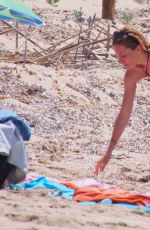 SIENNA MILLER in Bikini at a Beach in Formentera 07/03/2015