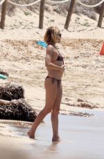 SIENNA MILLER in Bikini at a Beach in Formentera 07/03/2015