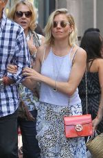 SIENNA MILLER Out and About in Soho 07/24/2015