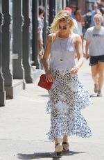 SIENNA MILLER Out and About in Soho 07/24/2015