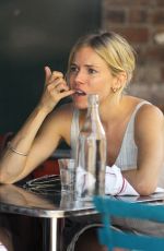 SIENNA MILLER Out for Lunch in New York 07/22/2015