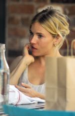 SIENNA MILLER Out for Lunch in New York 07/22/2015