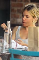 SIENNA MILLER Out for Lunch in New York 07/22/2015