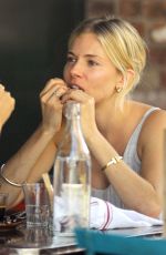 SIENNA MILLER Out for Lunch in New York 07/22/2015
