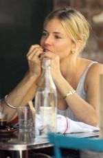 SIENNA MILLER Out for Lunch in New York 07/22/2015