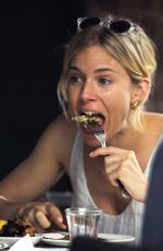 SIENNA MILLER Out for Lunch in New York 07/22/2015
