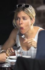 SIENNA MILLER Out for Lunch in New York 07/22/2015