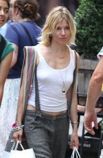 SIENNA MILLER Out Shopping in New York 07/21/2015