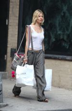 SIENNA MILLER Out Shopping in New York 07/21/2015