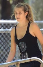 TERESA PALMER at a Park in Los Angeles