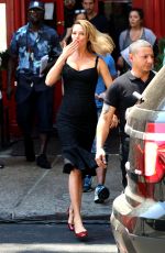 UMA THURMAN on the Set of The Brits Are Coming in New York 07/22/2015