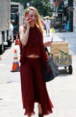 UMA THURMAN on the Set of The Brits Are Coming in New York 07/29/2015