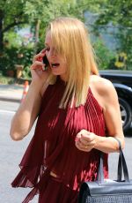 UMA THURMAN on the Set of The Brits Are Coming in New York 07/29/2015
