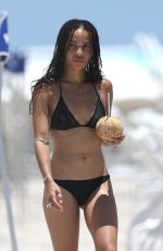 ZOE KRAVITZ in Bikini at a Beach in Miami 07/12/2015