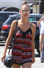 ALESSANDRA AMBROSIO Out and About in Brentwood 08/27/2015