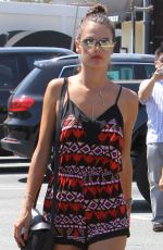 ALESSANDRA AMBROSIO Out and About in Brentwood 08/27/2015