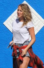 ALEXA VEGA in Jeans Shorts at DWTS Studio in Hollywood 08/27/2015