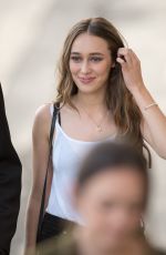 ALYCIA DEBNAM-CAREY Arrives at Jimmy Kimmel Live 08/27/2015