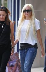 AMANDA BYNES Shopping at Nasty Gal in West Hollywood 08/25/2015