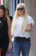 AMANDA BYNES Shopping at Nasty Gal in West Hollywood 08/25/2015