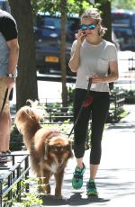 AMANDA SEYFRIED and Finn Out in New York 07/31/2015