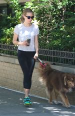 AMANDA SEYFRIED and Finn Out in New York 07/31/2015
