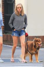 AMANDA SEYFRIED and Her Dog Finn Out in New York 08/27/2015