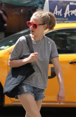 AMANDA SEYFRIED in Jeans Shorts Out in New York 08/12/2015