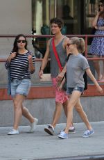 AMANDA SEYFRIED in Jeans Shorts Out in New York 08/12/2015