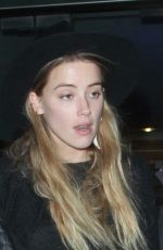 AMBER HEARD Night Out in London 08/25/2015