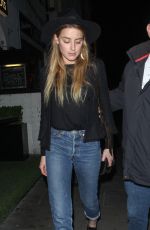 AMBER HEARD Night Out in London 08/25/2015