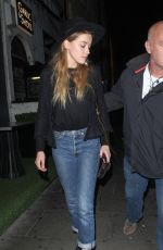 AMBER HEARD Night Out in London 08/25/2015