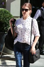ANNA KENDRICK Leaves Her Hotel in New York 08/14/2015