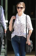 ANNA KENDRICK Leaves Her Hotel in New York 08/14/2015