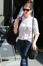 ANNA KENDRICK Leaves Her Hotel in New York 08/14/2015