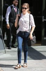 ANNA KENDRICK Leaves Her Hotel in New York 08/14/2015