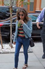 ANNA KENDRICK Leaves Starbucks in New York 08/13/2015