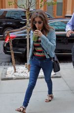 ANNA KENDRICK Leaves Starbucks in New York 08/13/2015