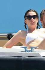 ANNE HARHAWAY in Bikini & at a Boat in Ibiza 08/13/2015