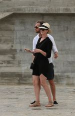 ANNE HATHAWAY and Adam Shulman Out in Ibiza 08/15/2015