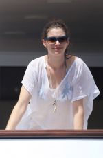ANNE HATHAWAY at a Yacht in Spain 08/12/2015