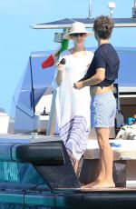 ANNE HATHAWAY at a Yacht in Spain 08/12/2015