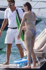 ANNE HATHAWAY in Bikini on a Yacht in Spain 08/14/2015