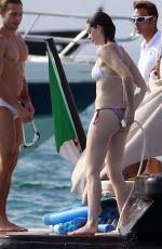 ANNE HATHAWAY in Bikini on a Yacht in Spain 08/14/2015