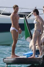 ANNE HATHAWAY in Bikini on a Yacht in Spain 08/14/2015