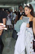 ARIANA GRANDE Arrives at Ninoy Aquino International Airport in Manila 08/22/2015
