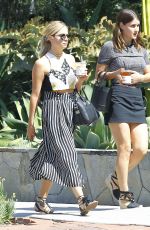 ASHLEY BENSON and Friend Out in Los Angeles 08/01/2015