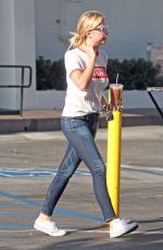 ASHLEY BENSON in Jeans Out and About in West Hollywood 08/24/2015
