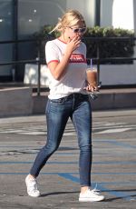 ASHLEY BENSON in Jeans Out and About in West Hollywood 08/24/2015